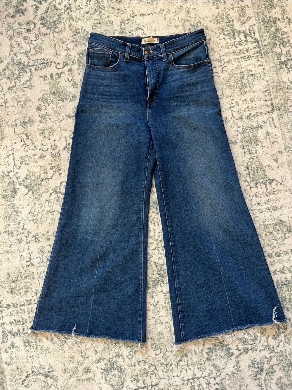 Madewell navy flared jeans